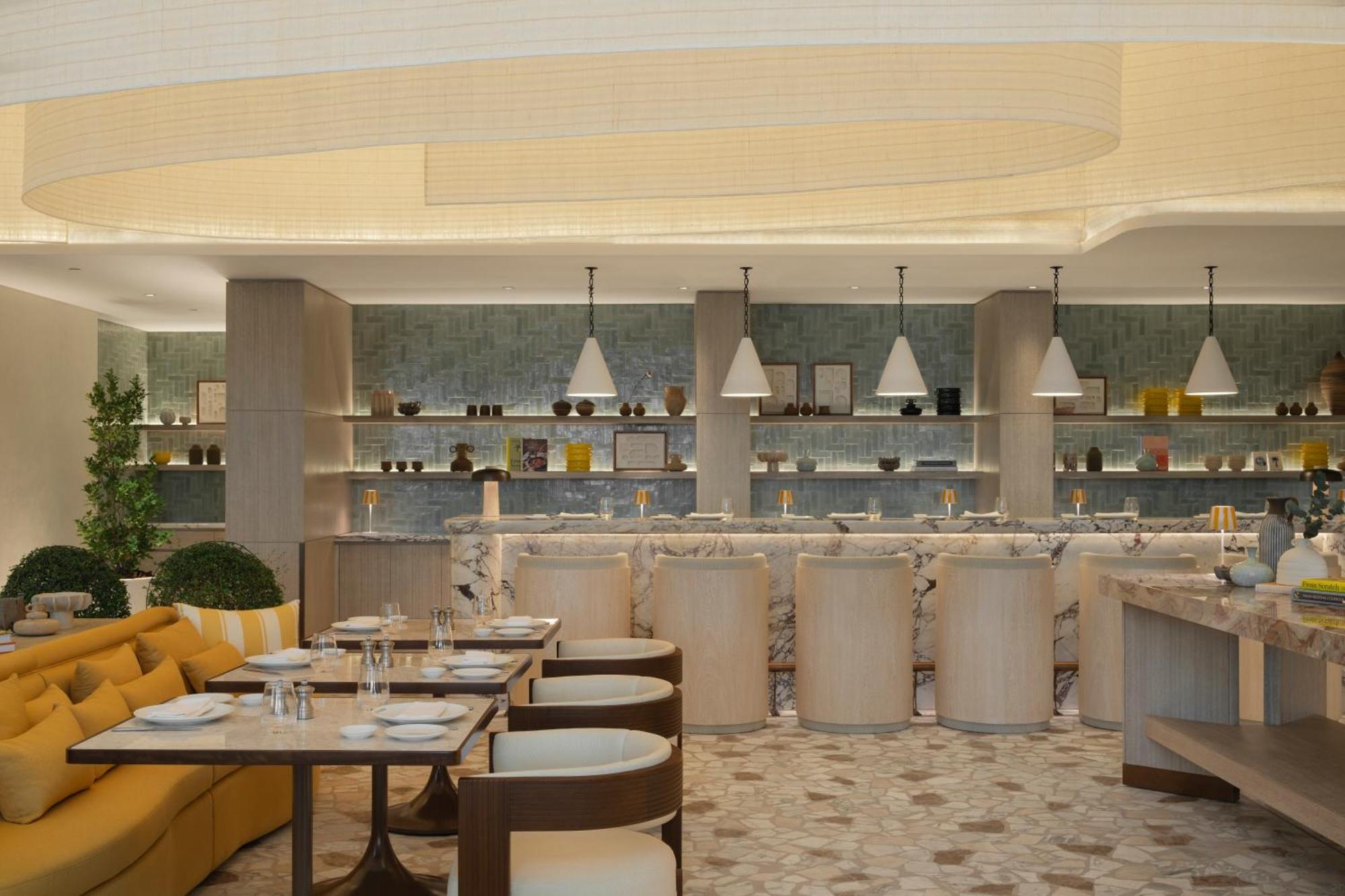Delano Dubai At Bluewaters Hotel Ngoại thất bức ảnh The interior of the restaurant